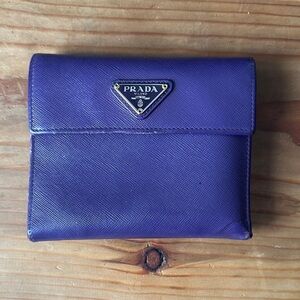 Prada Violet Leather Wallet